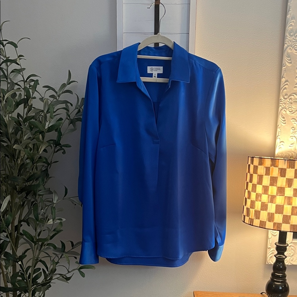 Candace Cameron Bure Royal Blue Blouse